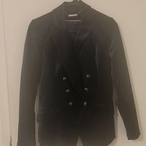 Velvet navy blue jacket whiteblackmarket size 2.